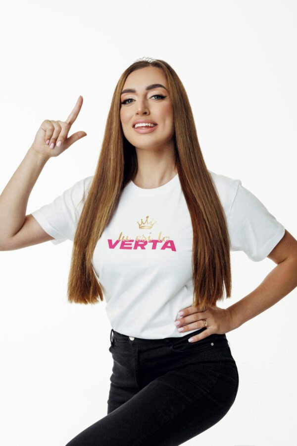 Balti marškinėliai “Tu esi to verta”